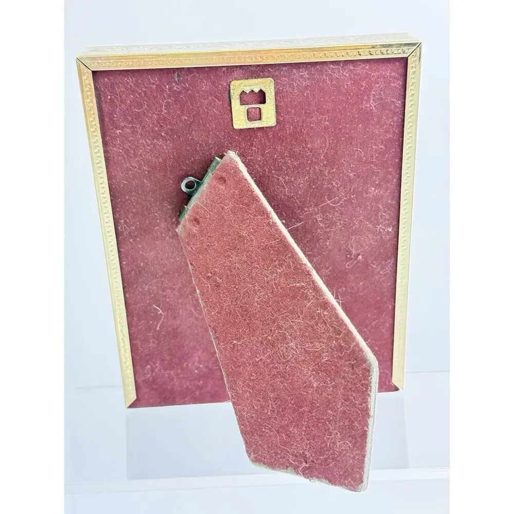 Vtg 3D Paper Tole Art Cottage Core Butterfly Floral Shadowbox Ornate Gold Frame
